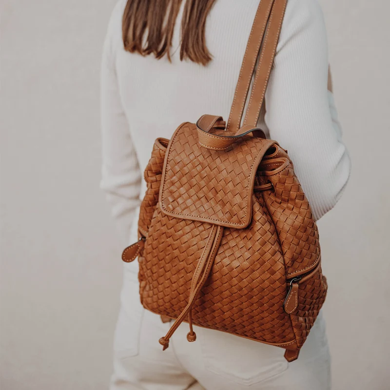 The Haley Woven Backpack