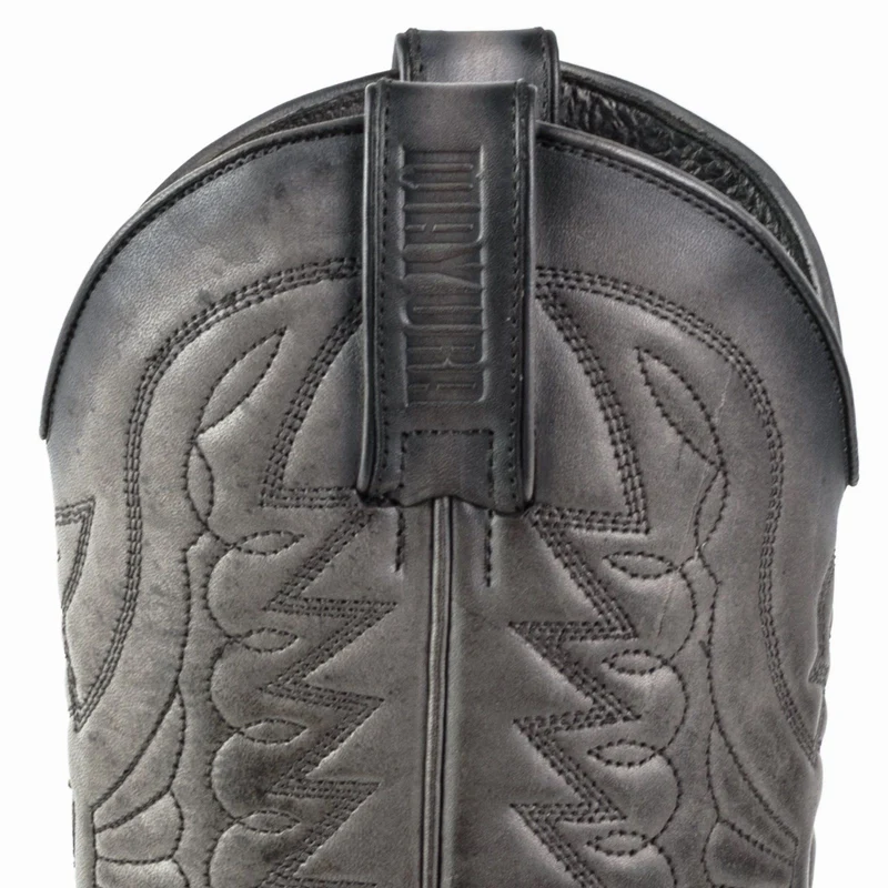 Country- und Western-Cowboystiefel 1920 aus grauem Leder für Herren und Damen