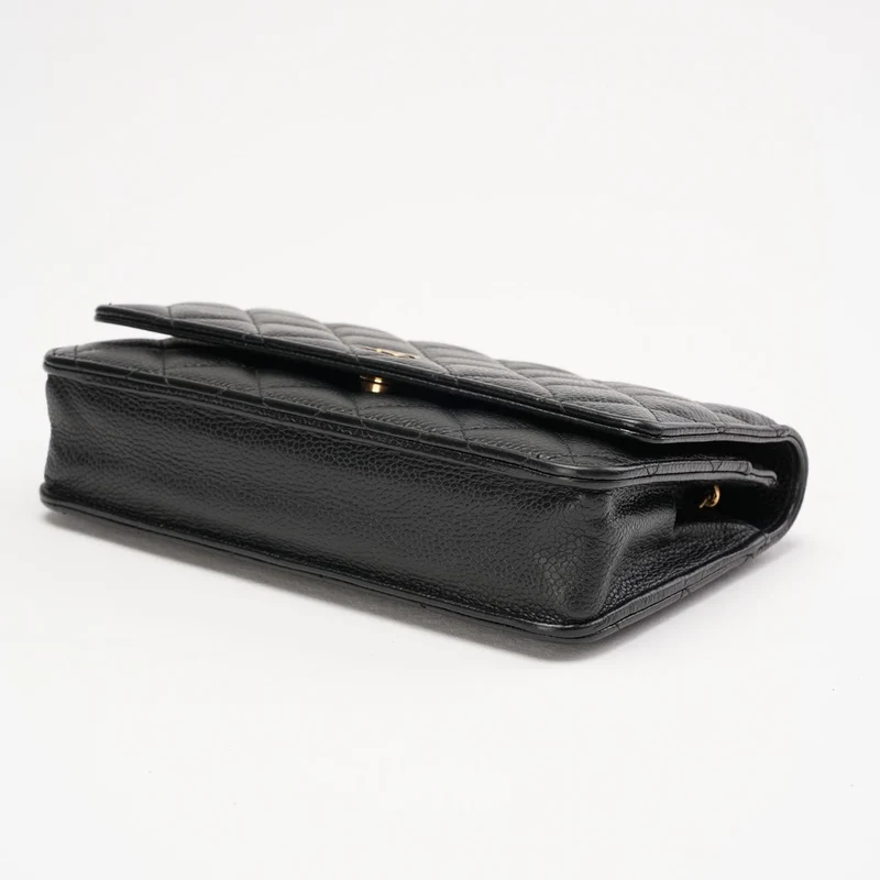 Chanel Wallet on Chain (WOC) Kaviarleder Schwarz 2020