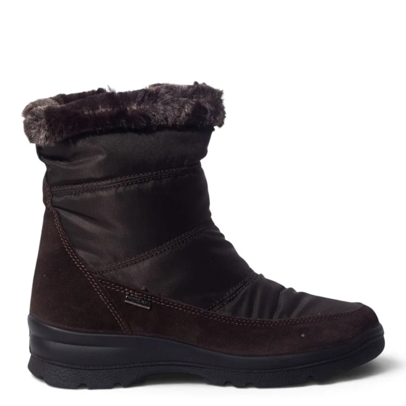 Italian Women Brown Water Proof Half Boot #5547