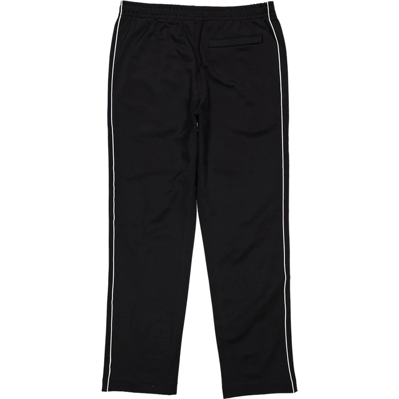 Trim Accent Piqué Sweatpants Black
