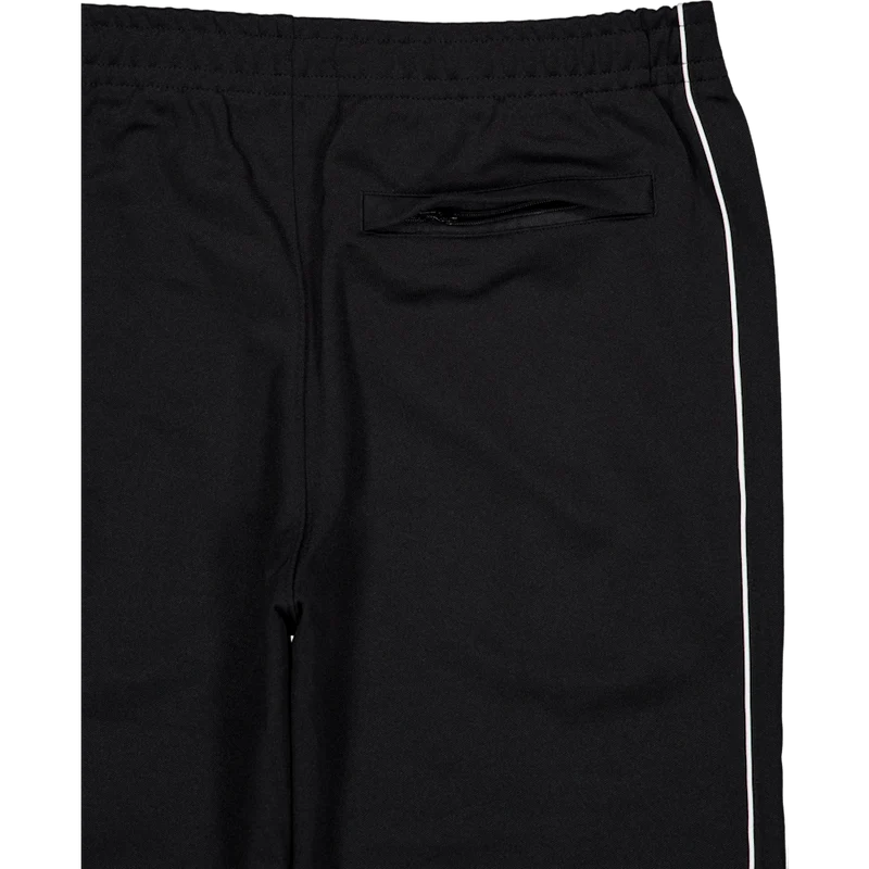Trim Accent Piqué Sweatpants Black