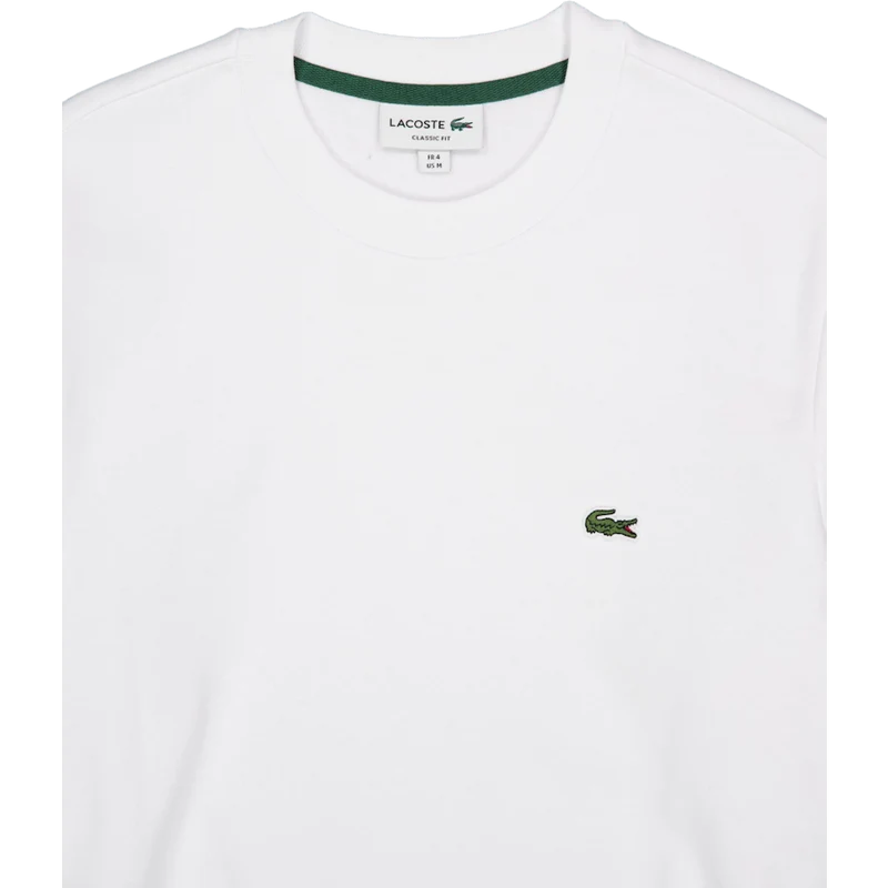 Fleece Crew Neck Sweatshirt White