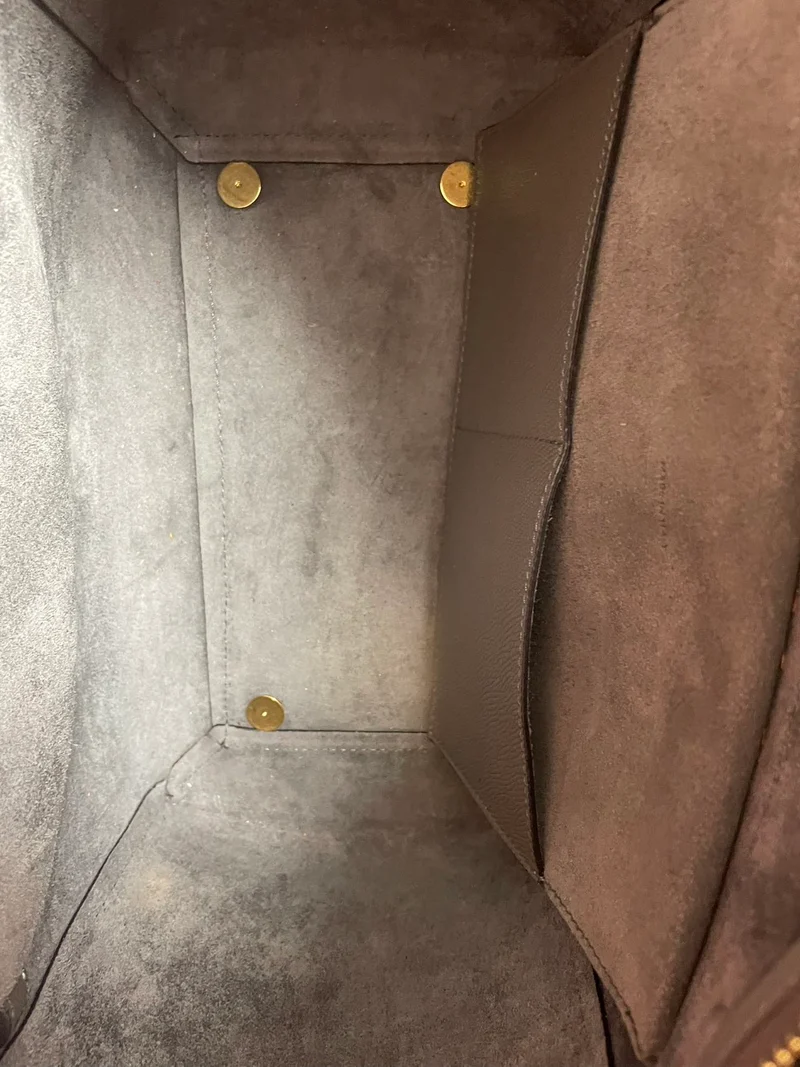 Celine Mini Belt Bag aus grauem genarbtem Kalbsleder mit goldfarbenen Beschlägen, 2019