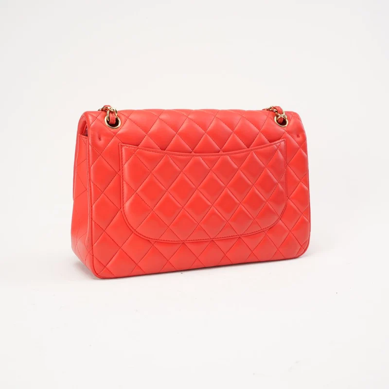 Chanel Classic Jumbo Double Flap Lammleder Rot 2017