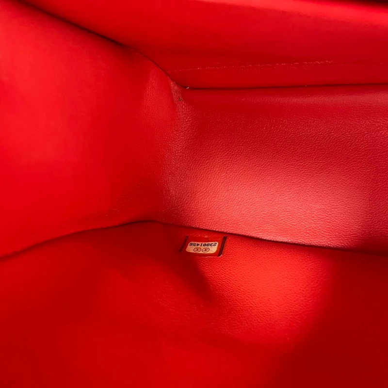 Chanel Classic Jumbo Double Flap Lammleder Rot 2017