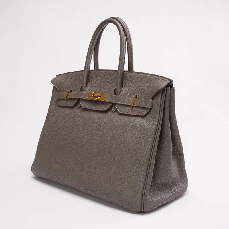 Hermès Birkin 35 Togo Etain Gold Hardware 2013