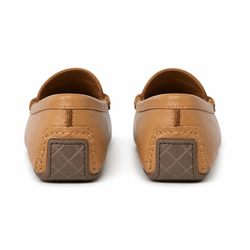 Sienna Mokassin – Damen Loafer Cognac Caramel Leder Klassisch Flach