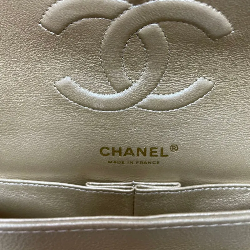 Chanel Raffia Classic Double Flap Beige 2018
