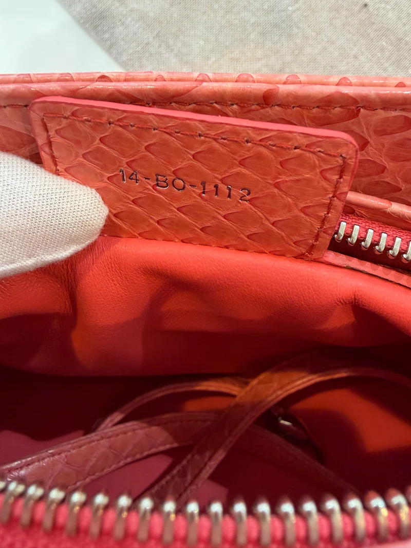 Dior Lady Dior Medium Pink Python 2012