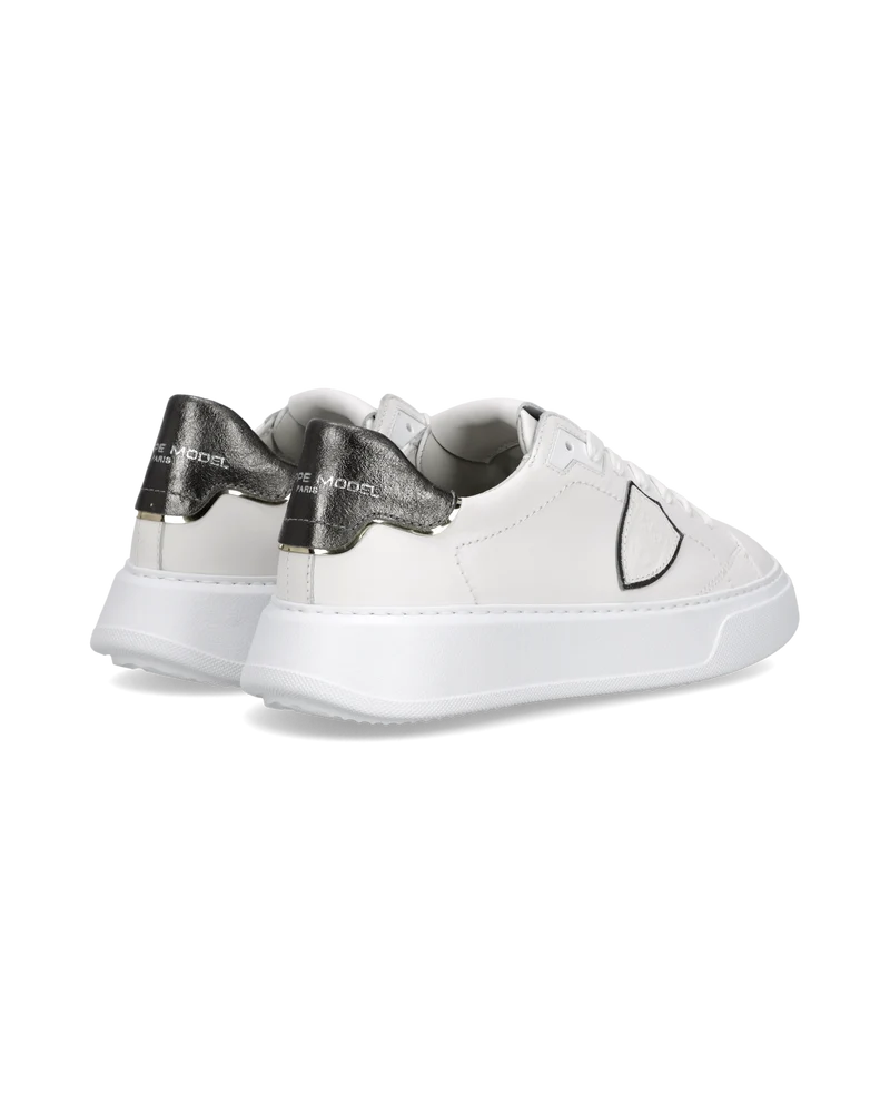 Sneakers Temple Women, White Anthracite Grey