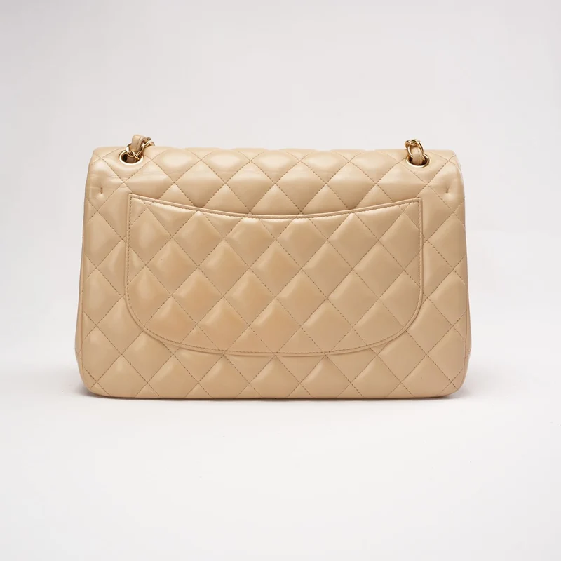 Chanel Classic Jumbo Double Flap Lamb Beige 2011