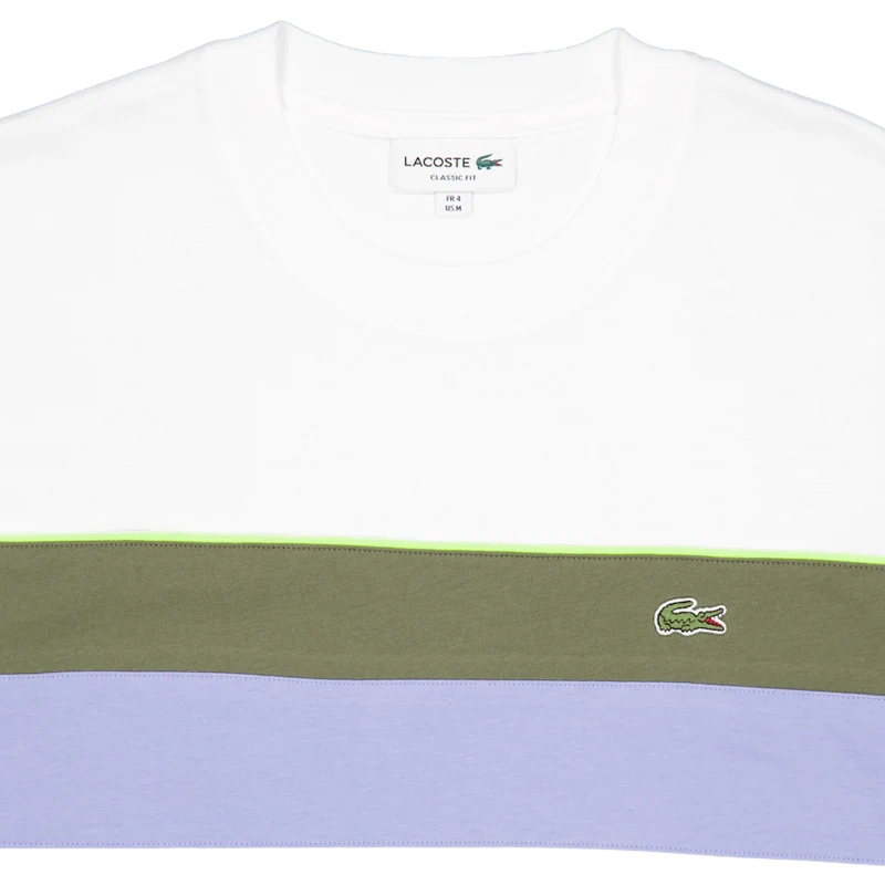 Jersey Colour-block T-shirt Flour/olive-delphinium
