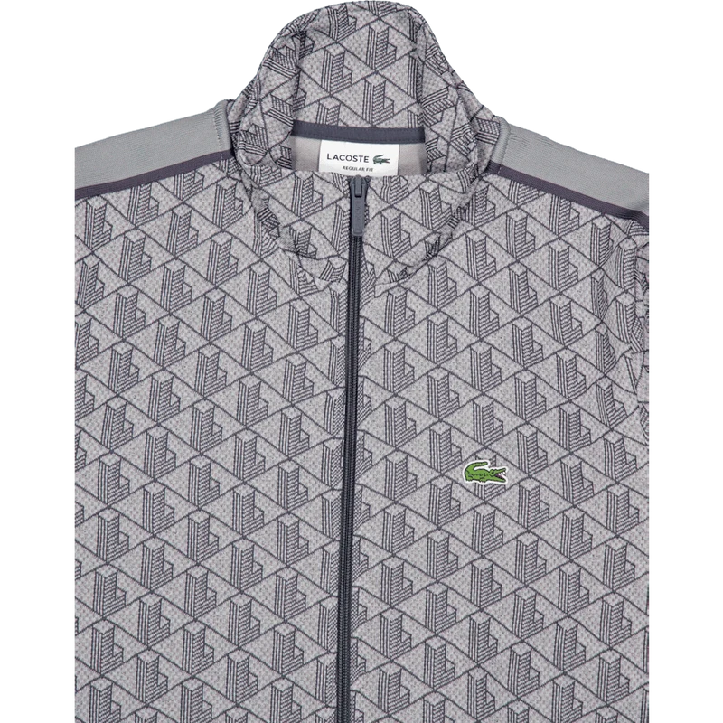 Paris Zip-up Jacquard Track Ja Calluna/graphite