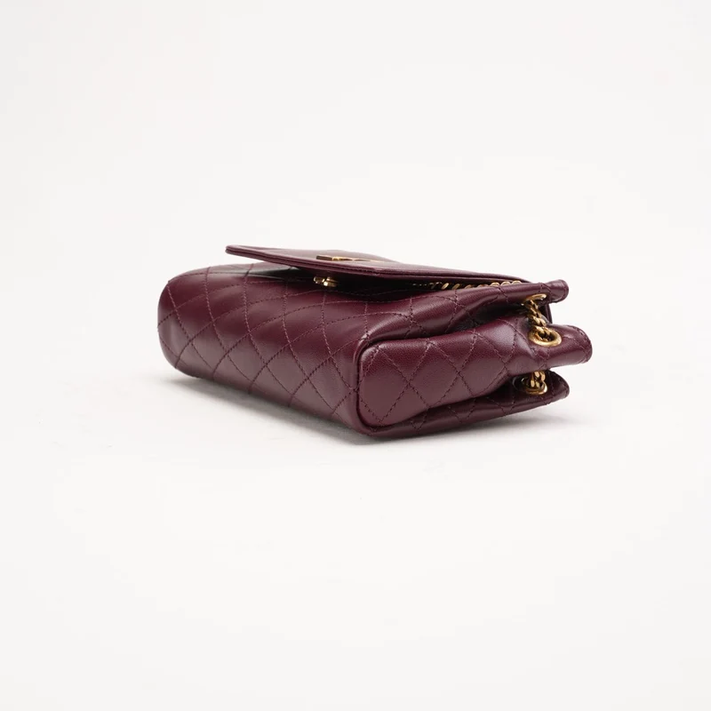 Saint Laurent Mini Nolita Lammleder Burgunderrot 2024