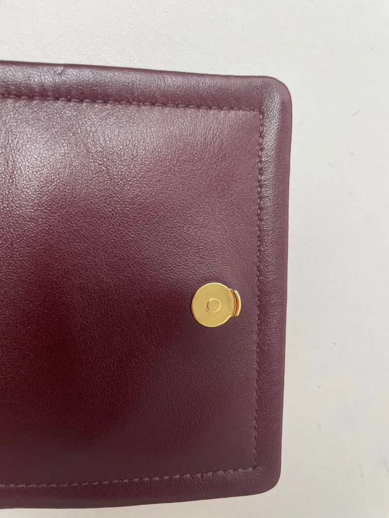 Saint Laurent Mini Nolita Lammleder Burgunderrot 2024