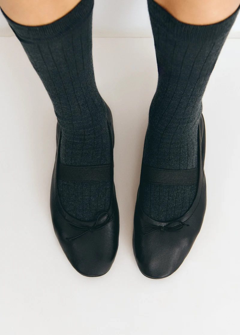 Patent leather ballet flat