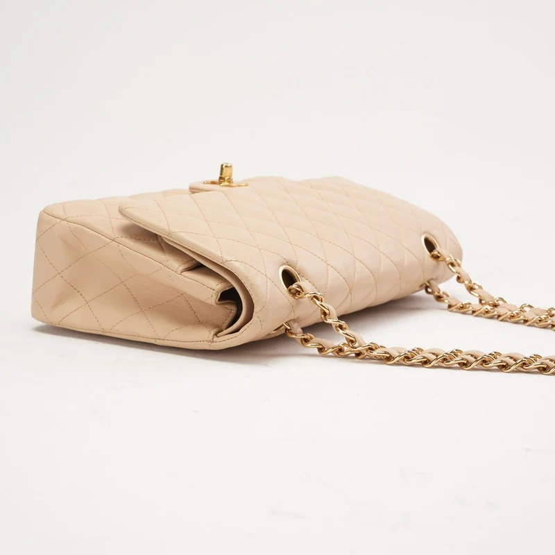 Chanel Timeless Medium Double Flap Lamb Beige 2011