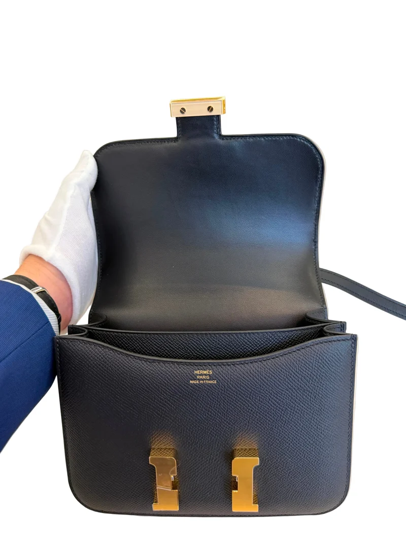 Hermes Constance Mini Epsom Leder Schwarz 2026