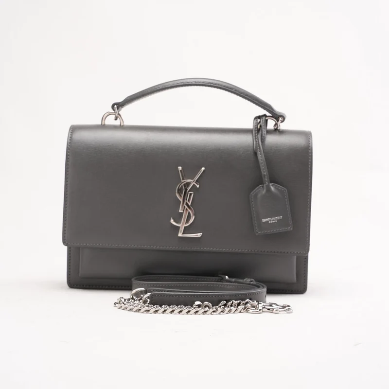 Saint Laurent Medium Sunset Henkeltasche Dunkelgrau 2020