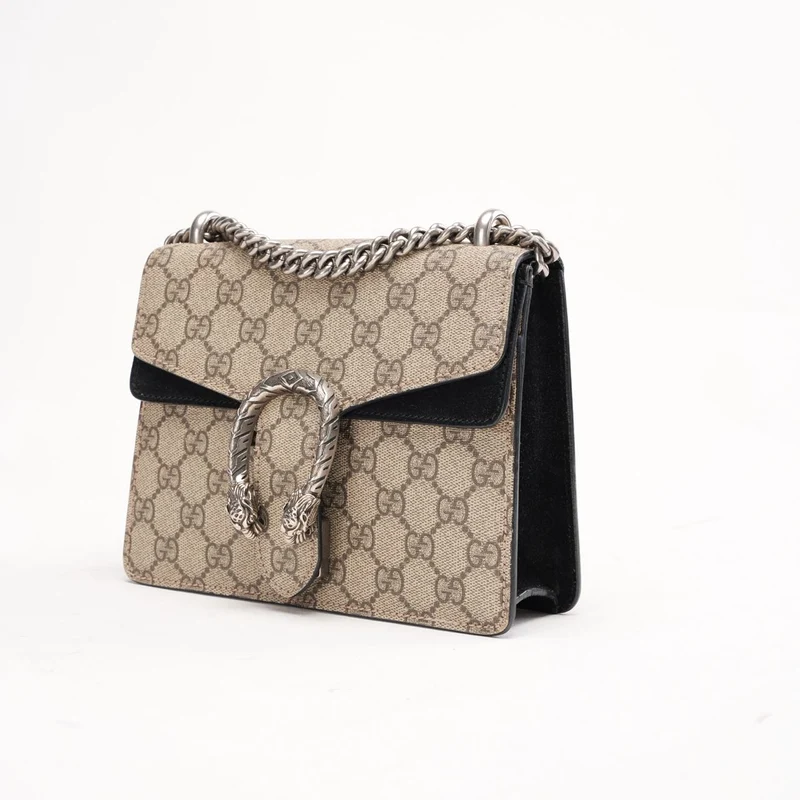 Gucci GG Supreme Super Mini Dionysus Beige Schwarz