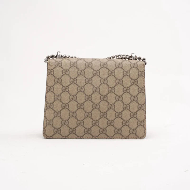 Gucci GG Supreme Super Mini Dionysus Beige Schwarz