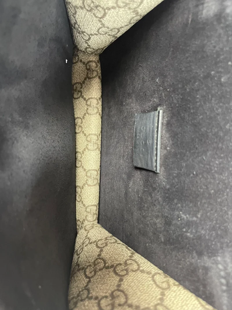 Gucci GG Supreme Super Mini Dionysus Beige Schwarz