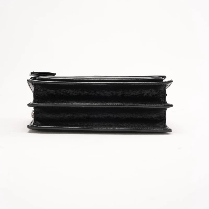 Saint Laurent Medium Sunset Kalbsleder Schwarz 2017