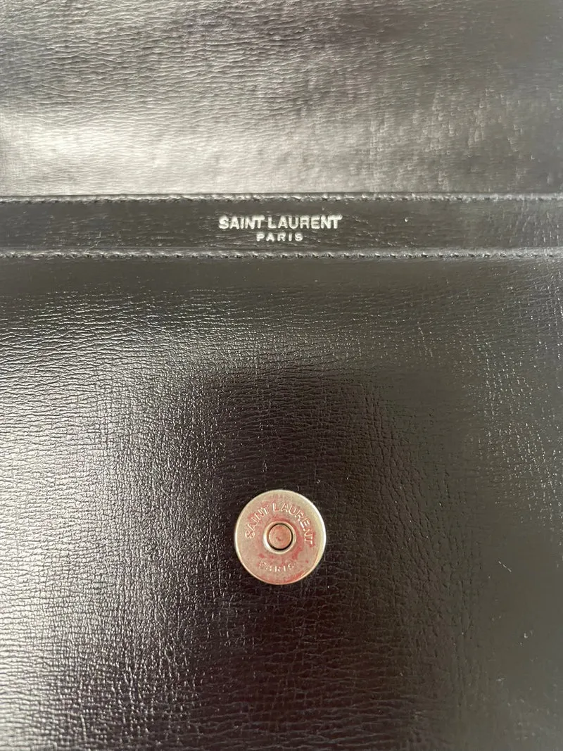 Saint Laurent Medium Sunset Kalbsleder Schwarz 2017