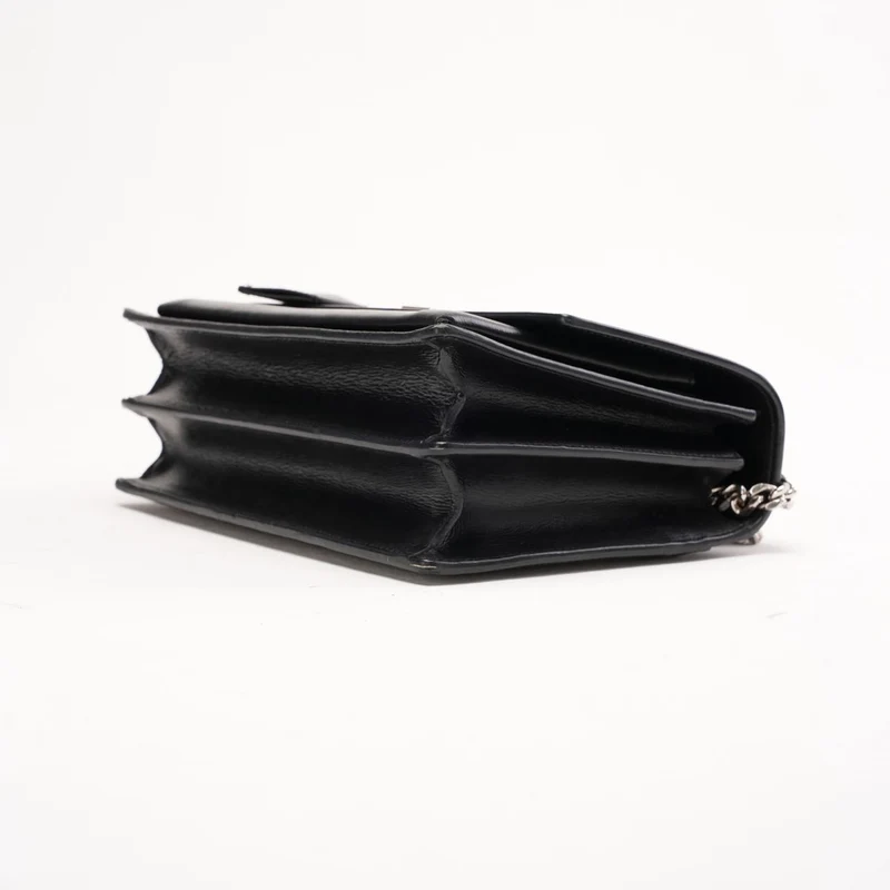 Saint Laurent Medium Sunset Kalbsleder Schwarz 2017