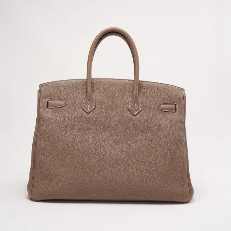 Hermès Togo Birkin 35 cm Goldbeschläge Etoupe 2016