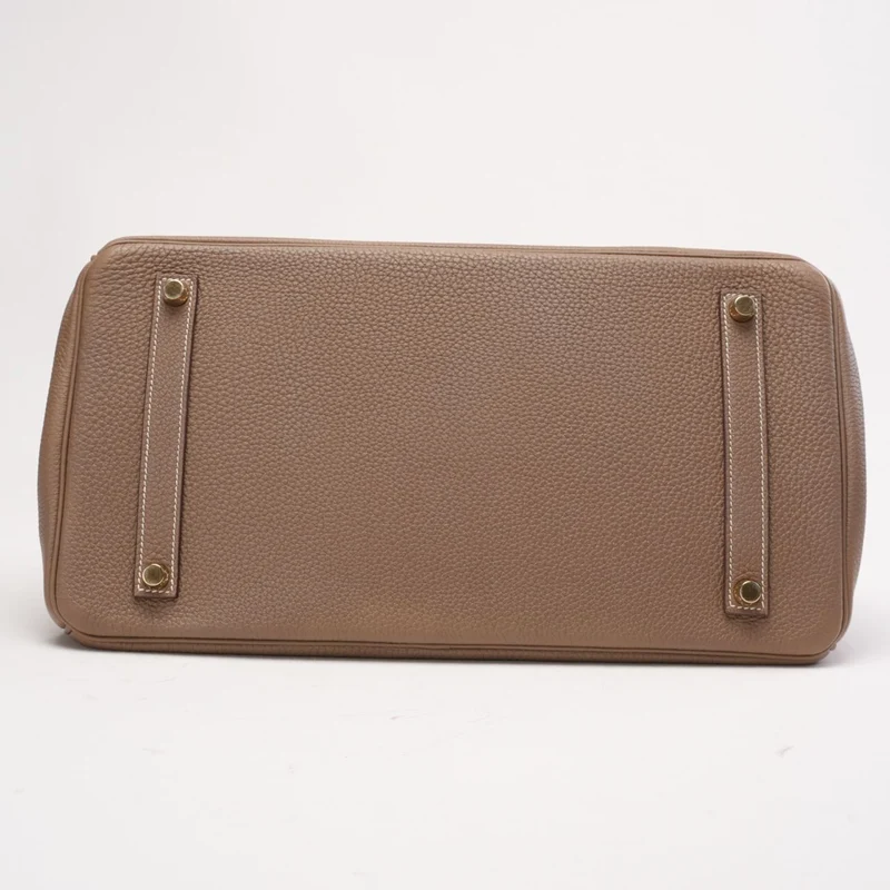 Hermès Togo Birkin 35 cm Goldbeschläge Etoupe 2016