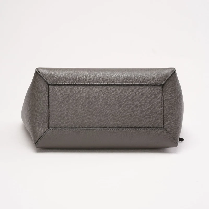 Celine Micro Belt Bag aus genarbtem Kalbsleder, Grau, 2017