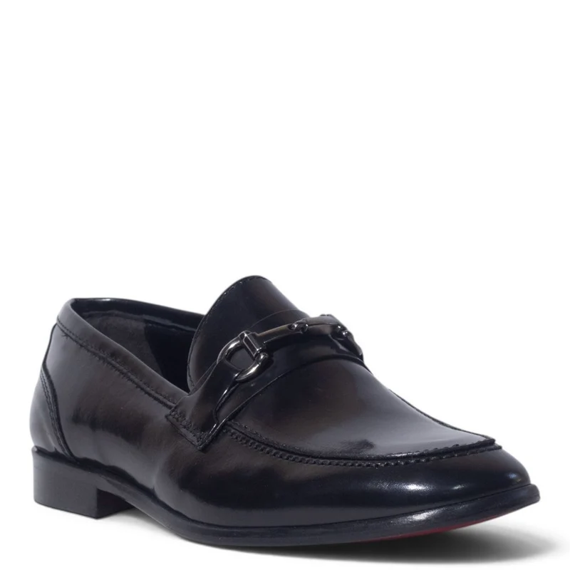 Italian Men Black Vernis Leather Shoes #5267