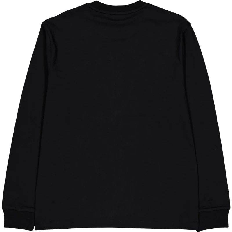 Long Sleeved Cotton T-shirt Black