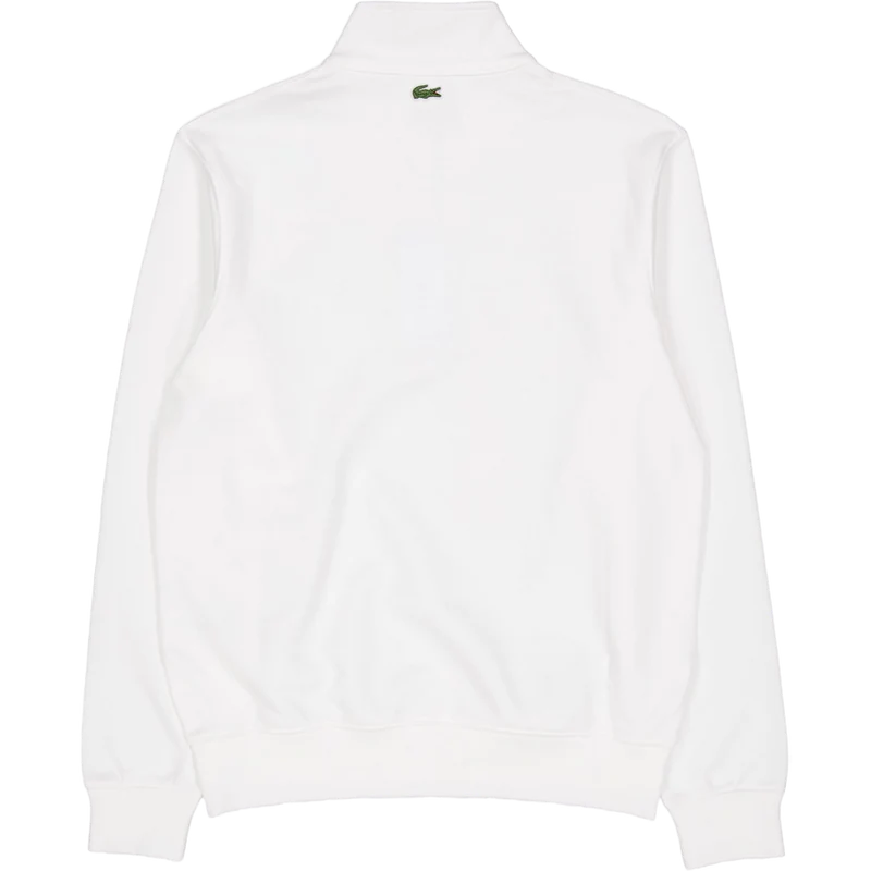 High Neck Zip-up Print Sweatsh White 70v