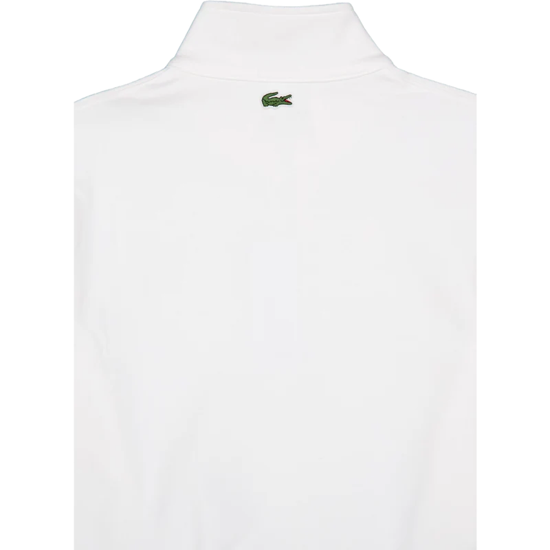 High Neck Zip-up Print Sweatsh White 70v
