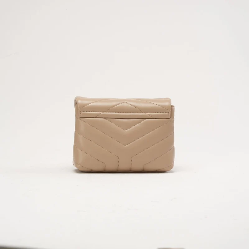 Saint Laurent LouLou Toy Crossbody Leder Dunkelbeige 2020