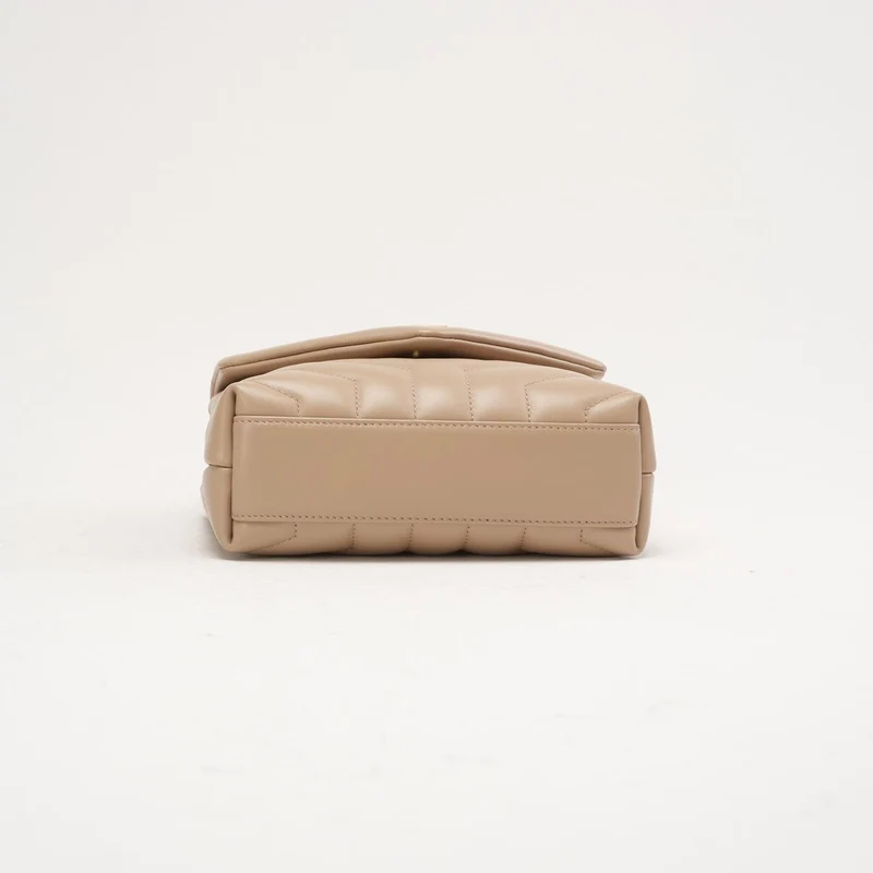 Saint Laurent LouLou Toy Crossbody Leder Dunkelbeige 2020