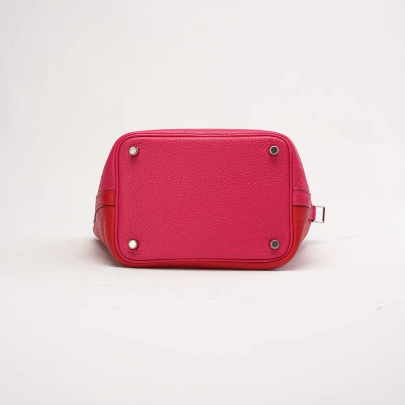 Hermes Rose Mexico Clemence Tricolor Picotin Lock 18 Z Stamp 2021