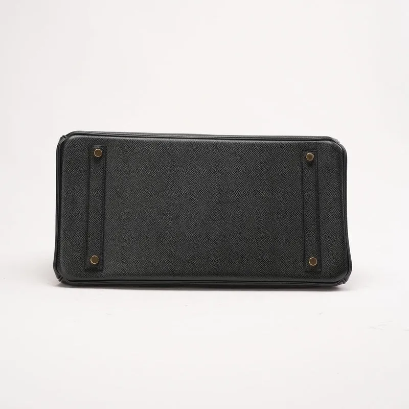 Hermès Birkin 35 Q Square Epsom Leder Schwarz 2013