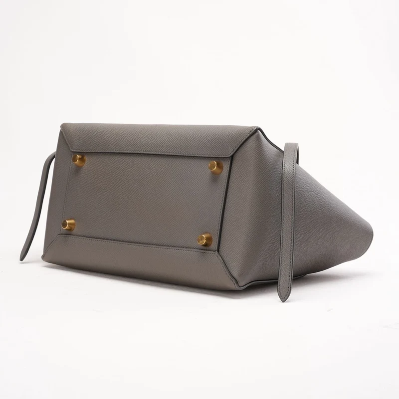 Celine Micro Belt Bag in Grau aus genarbtem Kalbsleder, 2016