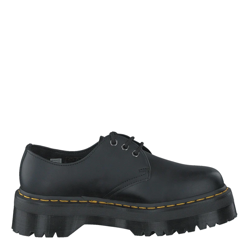 1461 Quad Black Polished Smoot Black