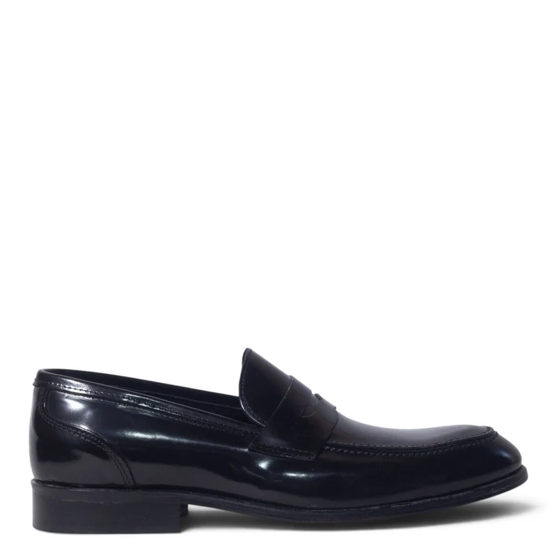 Italian Men Black Vernis Leather Shoes #5271
