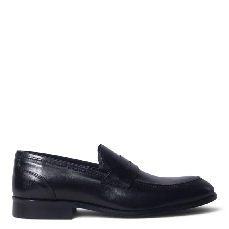 Italian Men Black Leather Shoes #5276