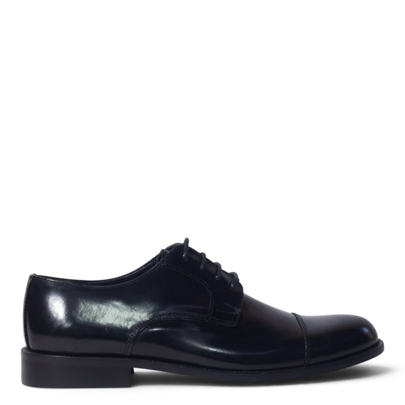 Italian Men Black Vernis Leather Shoes #5277