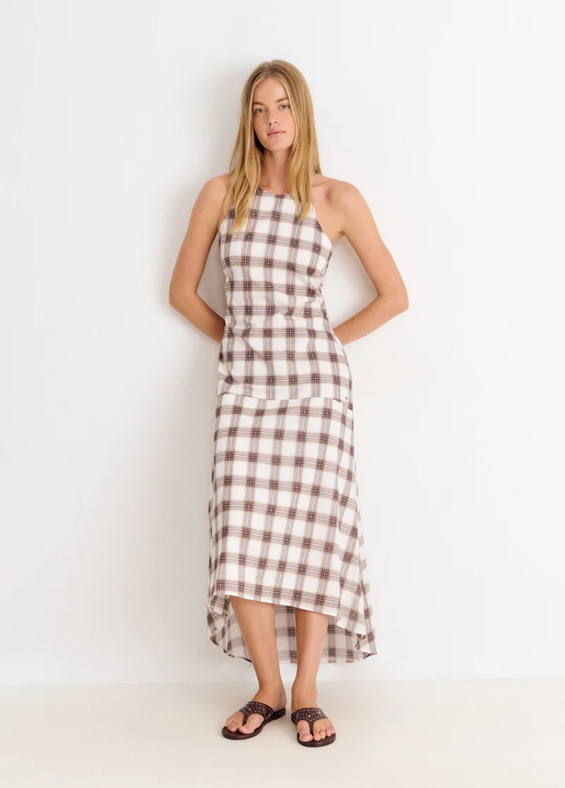 Long halter-neck dress