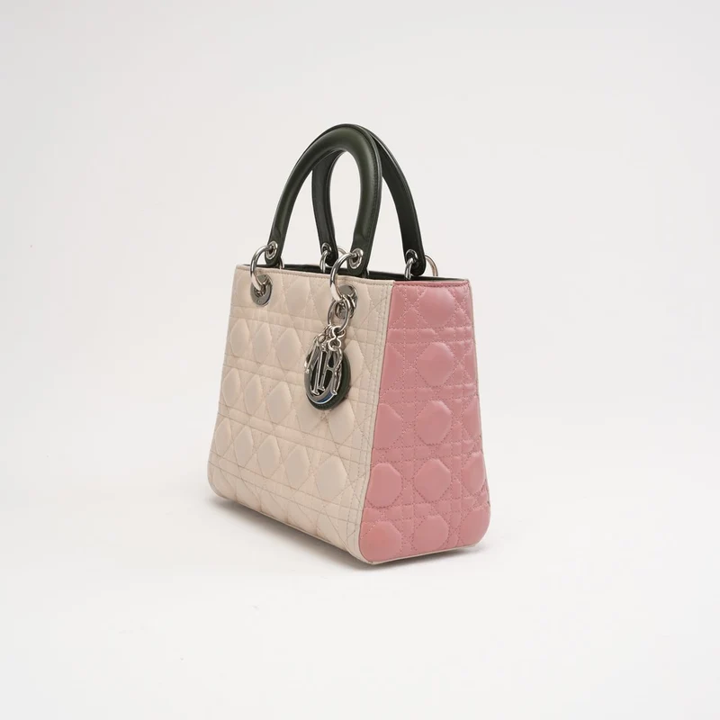 Dior Lady Medium Lamb Tricolor 2014