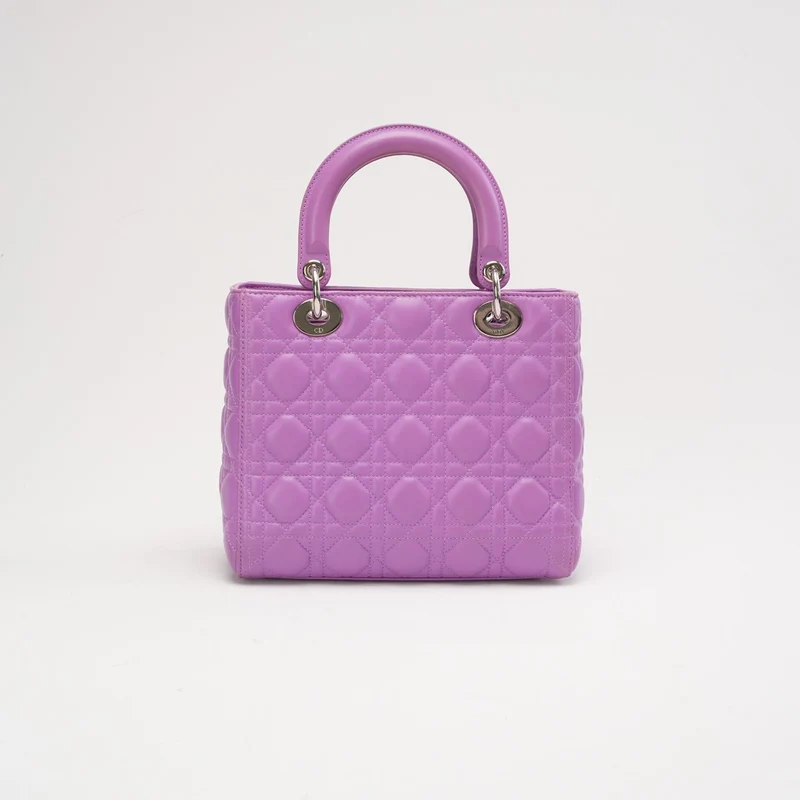Dior Lady Medium Lamb Purple 2014