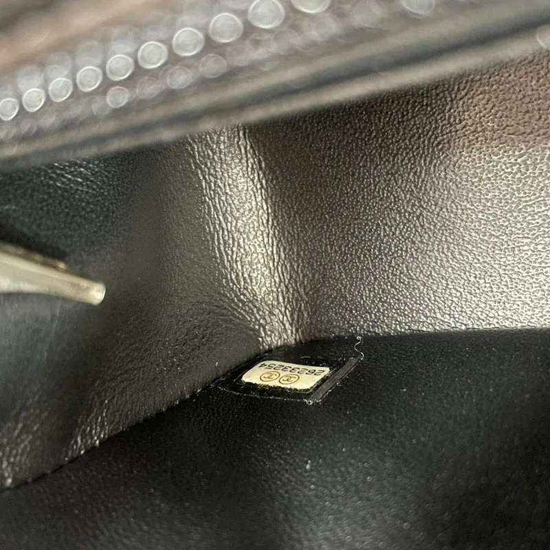 Chanel Schwarze Mini Tangle Classic Flap Bag 2019